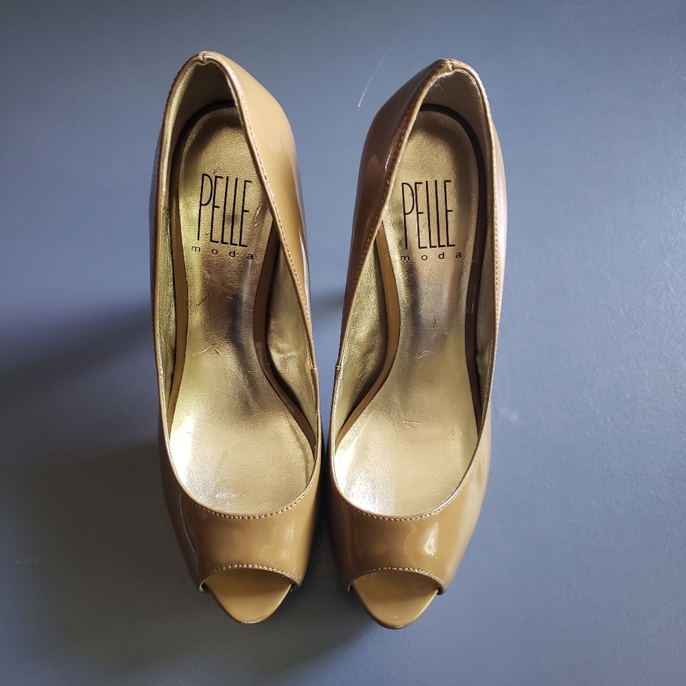 Pelle Moda Platform Peeptoe Platform Heels